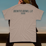 'Benito Bowl LX 2026' Unisex T-Shirt - Mocha - Premium Heavy Cotton