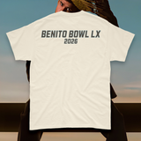 'Benito Bowl LX 2026' Unisex T-Shirt - Ivory - Premium Heavy Cotton