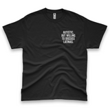 'Autistic, But Willing To Discuss Latinas' Unisex T-Shirt - Black - Premium Heavy Weight Cotton