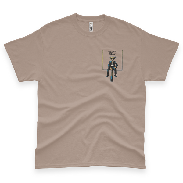 'Benito Bowl'  Goal Post Unisex T-Shirt - Mocha - Premium Heavy Weight Cotton