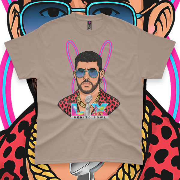 'Benito Bowl' Unisex T-Shirt - Mocha - Premium Heavy Weight Cotton