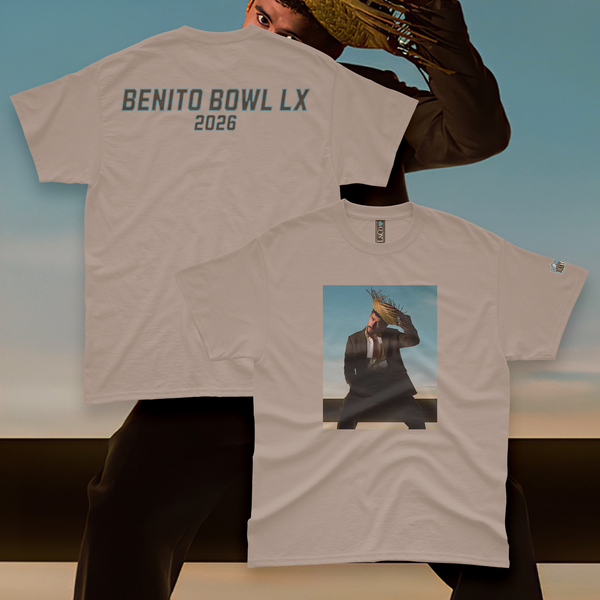 'Benito Bowl LX 2026' Unisex T-Shirt - Mocha - Premium Heavy Cotton
