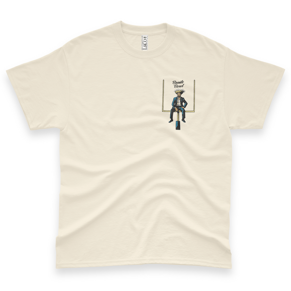 'Benito Bowl'  Goal Post Unisex T-Shirt - Ivory - Premium Heavy Weight Cotton