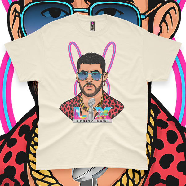 'Benito Bowl' Unisex T-Shirt - Ivory - Premium Heavy Weight Cotton
