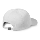 'I Love Latinas' Rose Logo Dad Hat - Unisex - White - Premium Chino Twill