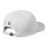 'I Love Latinas' Basketball Team Inspired Unisex Dad Hat - White - Premium Chino Twill