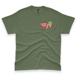 'Cummins Cider Juice Box' Men's T-Shirt - Military Green - Premium Cotton