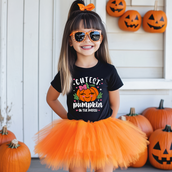 'Cutest Pumpkin In The Patch' GIRLS YOUTH SIZE T-Shirt - Premium Cotton