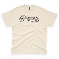 'Dreamers: Born From Dreams That Crossed Borders' Unisex T-Shirt - Ivory - Premium Cotton
