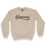 'Dreamers: Born From Dreams That Crossed Borders' Unisex Sweatshirt - Crewneck - Sand - Premium Brushed Fleece