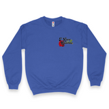 'Everything I Love Is Illegal Expensive or Latina' Men's Sweatshirt - Crewneck - Blue - Premium Brushed Fleece