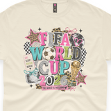 'FIFA 2026 World Cup' Girly Watch Party T-Shirt - Ivory - Premium Cotton