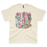 'FIFA 2026 World Cup' Girly Watch Party T-Shirt - Ivory - Premium Cotton