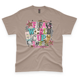 'FIFA 2026 World Cup' Girly Watch Party T-Shirt - Mocha - Premium Cotton