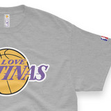 'I Love Latinas' Basketball Team Inspired Unisex T-Shirt - Athletic Heather Grey - Premium Cotton