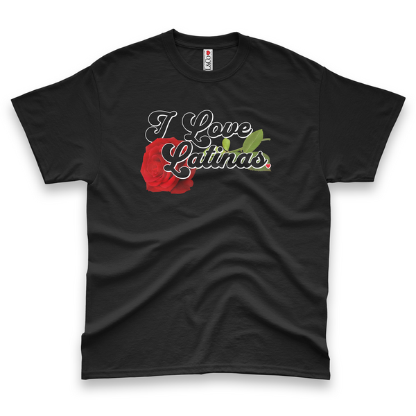 'I Love Latinas' Men's T-Shirt - Black - Premium Heavy Weight Cotton