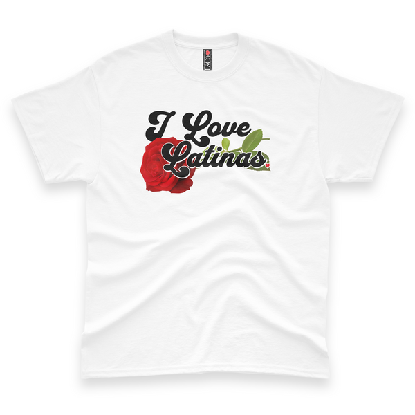 'I Love Latinas' Men's T-Shirt - White - Premium Heavy Weight Cotton