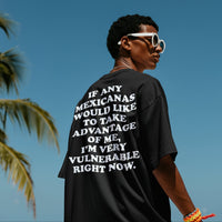 'I'm Very Vulnerable' *Mexicanas Version* Men's T-Shirt - Black - Premium Heavy Weight Cotton