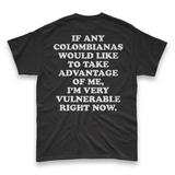 'I'm Very Vulnerable' *Colombianas Version* Men's T-Shirt - Black - Premium Heavy Weight Cotton