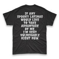 'I'm Very Vulnerable' *Spooky Latinas Version* Men's T-Shirt - Black - Premium Heavy Weight Cotton