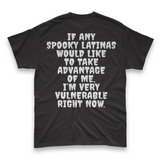 'I'm Very Vulnerable' *Spooky Latinas Version* Men's T-Shirt - Black - Premium Heavy Weight Cotton