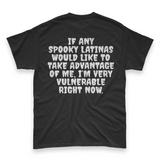 'I'm Very Vulnerable' *Spooky Latinas* Spooky Season Men's T-Shirt - Black - Premium Cotton