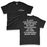 'I'm Very Vulnerable' *Colombianas Version* Men's T-Shirt - Black - Premium Heavy Weight Cotton