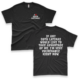 'I'm Very Vulnerable' *Goth Latinas* Spooky Season Men's T-Shirt - Black - Premium Cotton