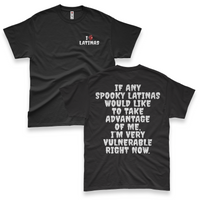 'I'm Very Vulnerable' *Spooky Latinas Version* Men's T-Shirt - Black - Premium Heavy Weight Cotton