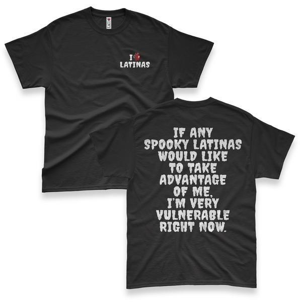 'I'm Very Vulnerable' *Spooky Latinas Version* Men's T-Shirt - Black - Premium Heavy Weight Cotton