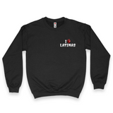 'I'm Very Vulnerable' *Goth Latinas Version* Men's Sweatshirt - Crewneck - Black - Premium Brushed Fleece