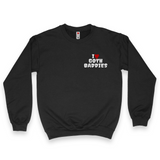 'I'm Very Vulnerable' *Funny Goth Baddies* Spooky Season Sweatshirt - Black - Premium Brushed Fleece