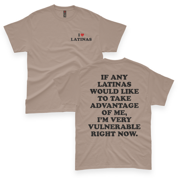 'I'm Very Vulnerable' *Latinas Version* Men's T-Shirt - Mocha - Premium Heavy Weight Cotton