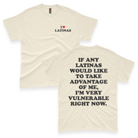 'I'm Very Vulnerable' *Latinas Version* Men's T-Shirt - Ivory - Premium Heavy Weight Cotton