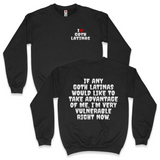 'I'm Very Vulnerable' *Goth Latinas* Spooky Season Sweatshirt - Black - Premium Brushed Fleece