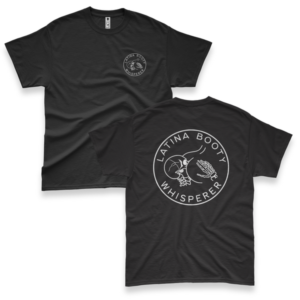 'Latina Booty Whisperer' Men's T-Shirt - Black - Premium Heavy Weight Cotton