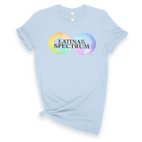 'Latina On The Spectrum' Logo T-Shirt - Light Blue - Premium Cotton