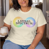 'Latina On The Spectrum' Logo T-Shirt - Ivory - Premium Cotton