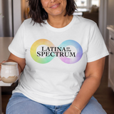 'Latina On The Spectrum' Logo T-Shirt - White - Premium Cotton