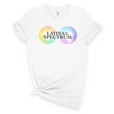 'Latina On The Spectrum' Logo T-Shirt - White - Premium Cotton