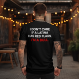 'I Don't Care If A Latina Has Red Flags. I'm A Bull.' Men's T-Shirt - Black - Premium Cotton
