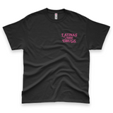 'Latinas Are Drugs' Unisex T-Shirt - Black/Magenta - Premium Cotton