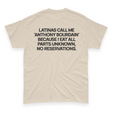 'Latinas Call Me Anthony Bourdain' Men's T-Shirt - Sand - Premium Cotton