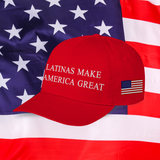 'Latinas Make America Great' Unisex Presidential Dad Hat - Red - Premium Chino Twill