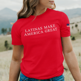 'Latinas Make America Great' Unisex T-Shirt - Red - Premium Heavy Weight Cotton