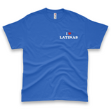 'The Latina Who Gives You The Most Peace Gets The Most Time' Men's T-Shirt - Blue - Premium Heavy Weight Cotton