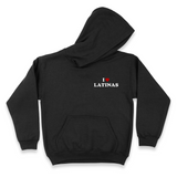 'The Latina Who Gives You The Most Peace Gets The Most Time' Men's Hoodie - Black - Premium Brushed Fleece