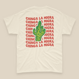 'No Human Is Illegal. Chinga La Migra' - Unisex T-Shirt - Ivory - Premium Cotton
