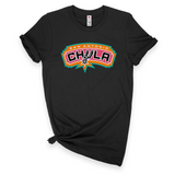 'San Antonio Chula' T-Shirt - Logo Color #2 - Black - Premium Cotton