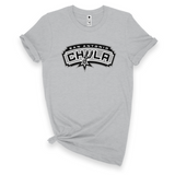 'San Antonio Chula' T-Shirt - Logo Color #1 - Grey - Premium Cotton